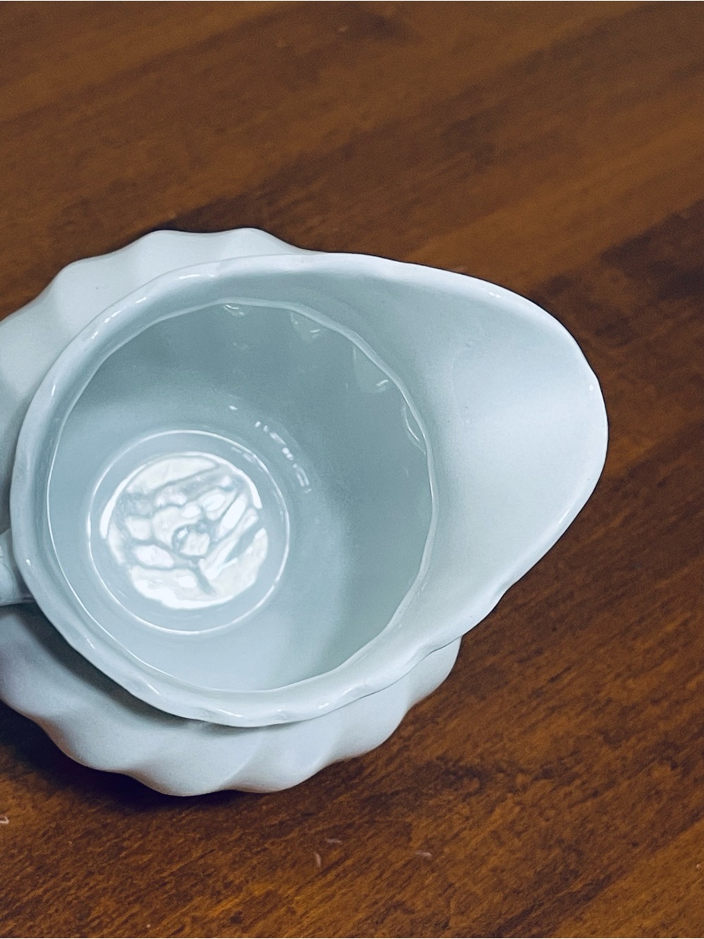 Johnson Brothers Regency Snowhite Patten Earthenware Creamer Swirl Made England - Picture 6 of 12